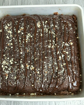  Whole Wheat Brownies Dark Chocolate Drizzle 